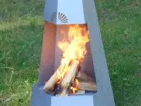 Уличный (садовый) камин. Нержавеющий., фотография 3