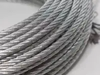 Канат стальной гост 3081 80, D 6,4-45,5 мм, Покрытие: оцинкованный; светлый; черный