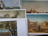 Городской пейзаж в русской живописи, комплект больших открыток 16шт, фотография 3