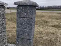 Заборы из натурального камня по технологии мытый бетон, фотография 2