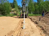 Каркасные дома на мини сваях забивных ЖБ, фотография 5
