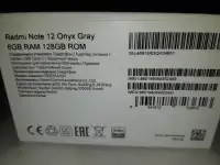 Смартфон XIAOMI Redmi Note 12 Onyx Gray6 GB128GB, фотография 2
