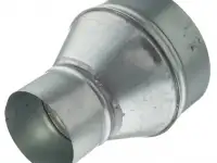 Переход воздуховода, Разм.1 125; 1250; 135; 150... мм, s 0,5; 0,7; 10; 3... мм