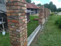 Заборы из старинного кирпича Брест