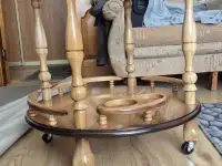 столик модульный (передвижной)массив дуба Ш-600, В-650