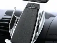 Беспроводная зарядка автодержатель для смартфона автоматическая с датчиком.