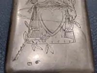 Портсигар, серебряный Ак84, фотография 2