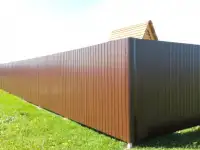 Заборы из профнастила под ключ