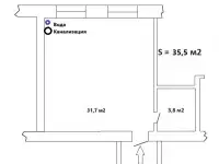 Помещение 34,5м2 с ремонтом на 1 эт. в жилом районе, проходное место, фотография 8