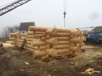 Сруб дома, бани из рубленного бревна, фотография 2
