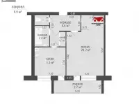 1-комн. квартира ул.Нелидова д.24 г.Мозырь, фотография 10