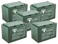 Комплект тяговых аккумуляторов rutrike 6-dzf-24 (60v24a/h c2)
