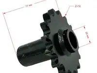 Звезда ведущая 530 l77-d20-z16