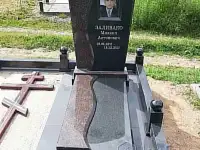 ПАМЯТНИК ГОРИЗОНТАЛЬНЫЙ НА 2 ЧЕЛ. ИЗ ГРАНИТА В-16. Смолевичи и рн, фотография 3