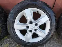Диски с шипованой резиной. R16 205x65. Стояли на kia seed. Оригинал., фотография 2