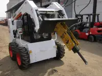 Аренда услуги мини-погрузчика  Bobcat S18,гидромолот, гидробур, фотография 7