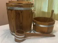 Набор для бани запарник 20 л, шайка 7,5 л, ковшик НОВЫЙ