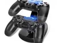 Зарядная станция для двух геймпадов dualshock PS4 . Это док-станция для зарядки контроллеров джойстиков PlayStation 4, фотография 8