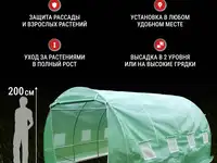 Теплица каркасная росток 4 x 3 x 2 метра, фотография 2