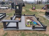 ПАМЯТНИК ГОРИЗОНТАЛЬНЫЙ НА 2 ЧЕЛ. ИЗ ГРАНИТА В-17 Жодино и рн, фотография 2