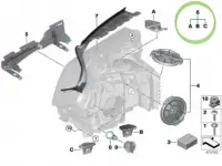 Ремкомплект фары правой BMW 5 G серии, фотография 2