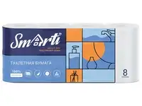 Туалетная бумага smarti 3-ех слойная целлюлоза 8 шт