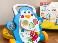 Ходилка каталка Chicco Пингвин толкатель Чико ходунки, фотография 1
