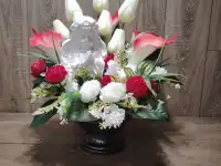 Цветочная композиция с ангелом, фотография 3
