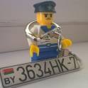 Брелок с номером авто под заказ!