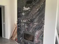 Облицовка камина натуральным камнем, фотография 10