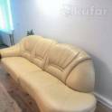 Продам кожаный диван с креслом, фотография 2