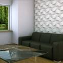 Гипсовая 3D панель «Грубая волна»