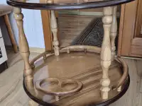 столик модульный (передвижной)массив дуба Ш-600, В-650, фотография 3