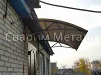 Козырьки из поликарбоната, стекла, металла и др, фотография 4