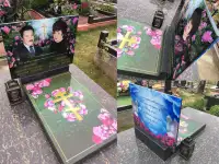 Стеклянные медальоны и стеклянные памятники, фотография 8