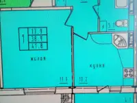Продается отличная  1 комнатная квартира в районе Билево в Витебске, 11/16 этаж, дом 2021 года. Частичный ремонт. Кварти, фотография 8