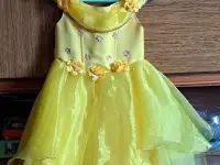 Платье с корсетом желтое-лимонное, нарядное на 4-6лет (р.98-122), б.у