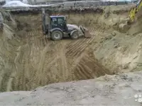 Копка котлованов в Новогрудке.
