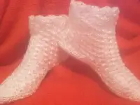 домашние вязанные сапожки, фотография 3