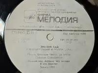 Грампластинка Алексей Глызин и группа Ура - Зимний сад (1990), фотография 5