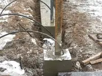 Фундамент под забор, фотография 6
