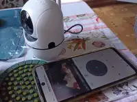 Камера видеонаблюдения через Wi-Fi блок шнур инструкция упаковка, фотография 7