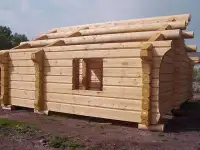 Норвежская рубка срубов из лафета, фотография 5