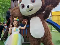 АНИМАТОР БЕЛЫЙ МЕДВЕДЬ МИШКА ЧЕБУРАШКА ГОРИЛЛА ЛАБУБУ БУМАЖНОЕ ШОУ РОСТОВАЯ КУКЛА БРЕСТ КОБРИН И ОБЛАСТЬ, фотография 7