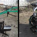 Новый самодельный мотоблок с прицепом, плугом, пахотными колесами., фотография 3