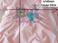 Комбинезон-конверт для девочки 1-6мес, розовый, фотография 2