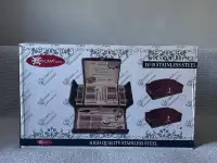 Продам набор столовой посуды в кейсе. 86 предметов, нержавеющая сталь 1810. Производство FUMA, Япония, фотография 11