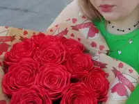 Букеты из атласных лент к 14 февраля и 8 марту!