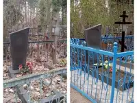 Покраска оград кладбище, фотография 2