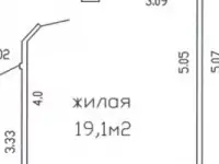 Продается доля выделенная комната 19,1м2 в двухкомнатной квартире, фотография 2
